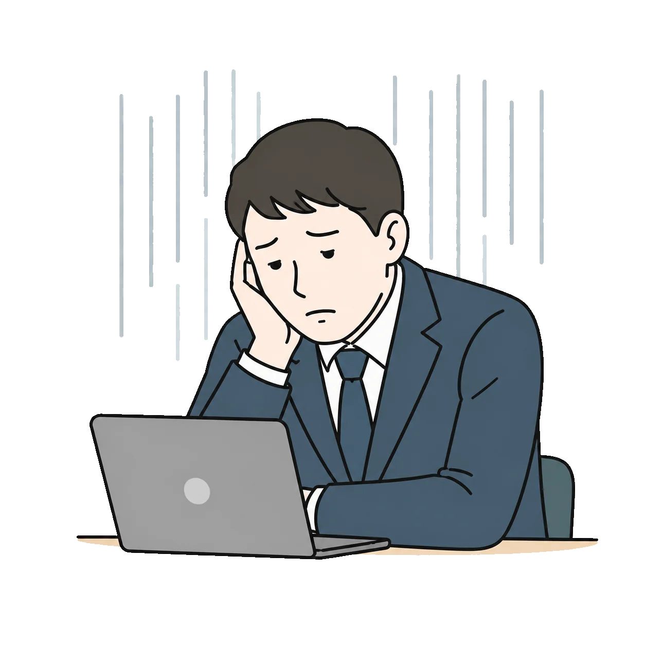 重要な行が見つからず落ち込む